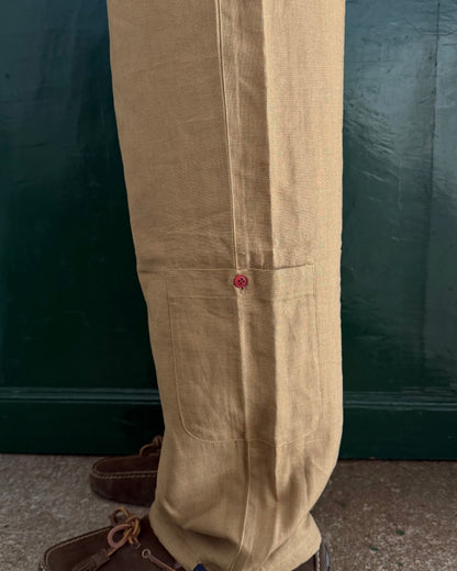 Il Pantalone di Lino | Tobacco Brown