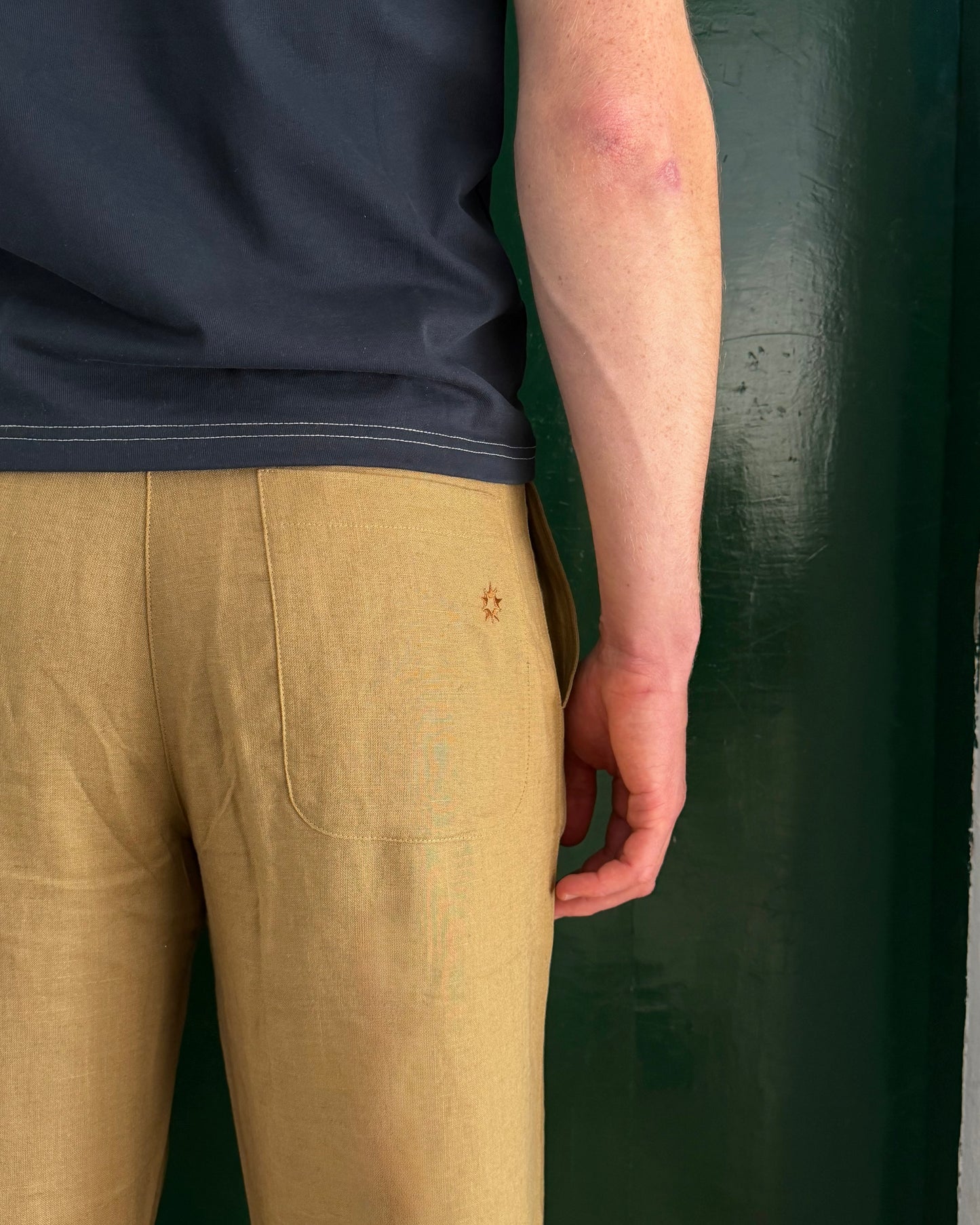 Il Pantalone di Lino | Tobacco Brown