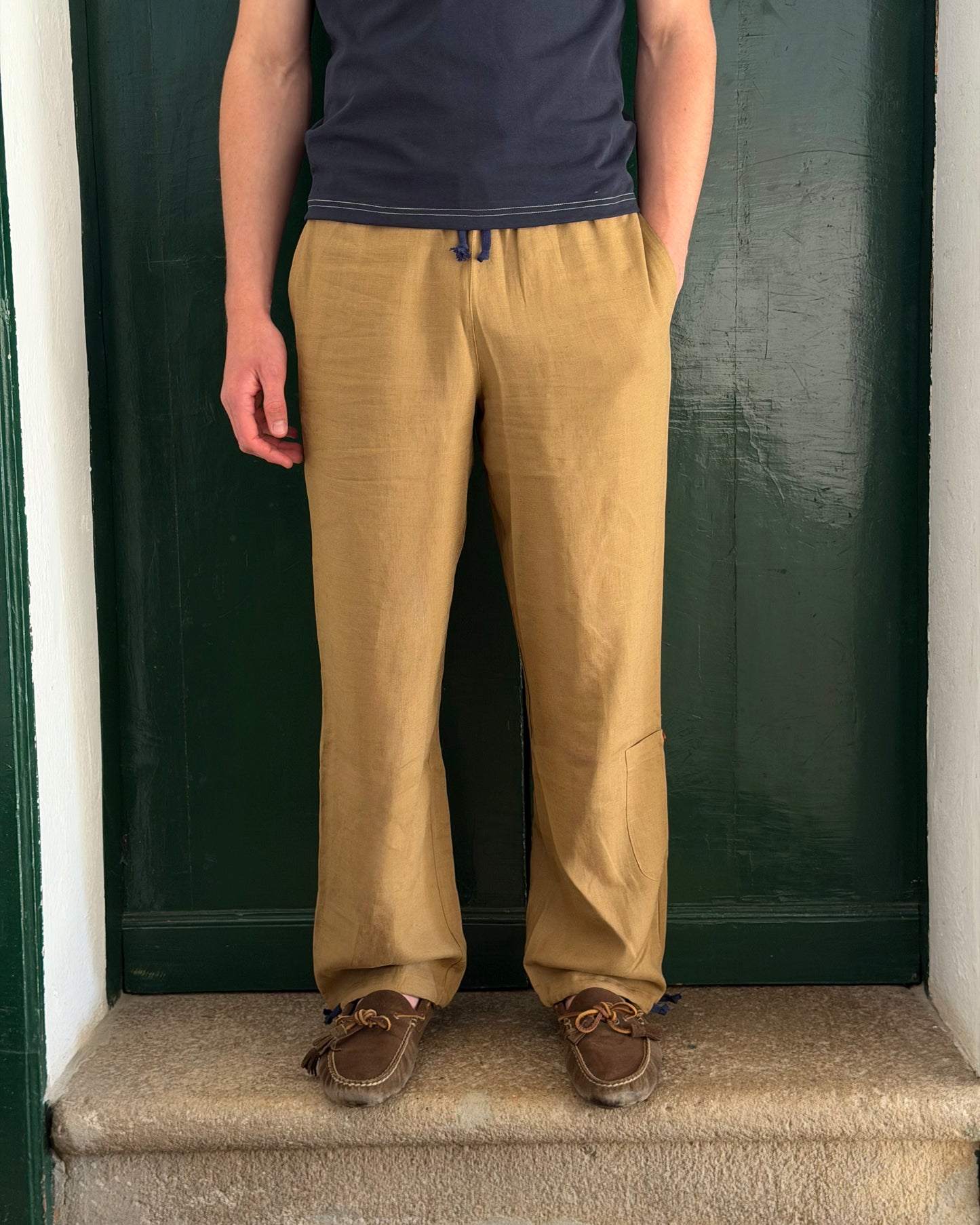 Il Pantalone di Lino | Tobacco Brown