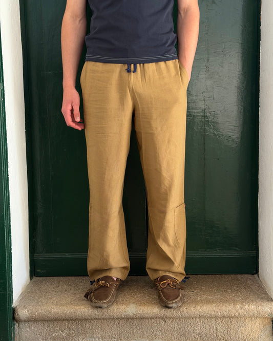 Il Pantalone di Lino | Tobacco Brown