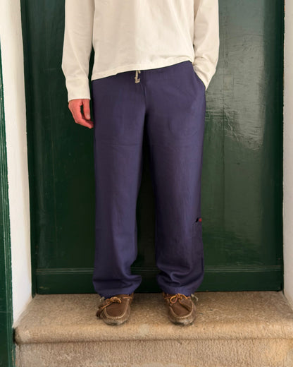 Il Pantalone di Lino | Blue Navy