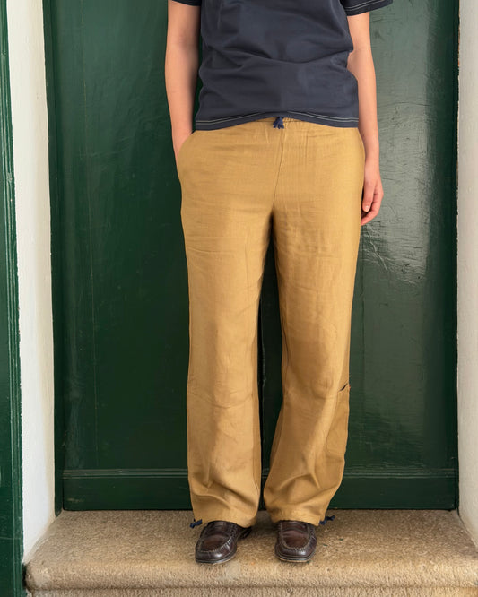 Il Pantalone di Lino | Tobacco Brown