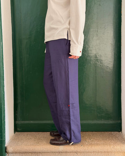 Il Pantalone di Lino | Blue Navy