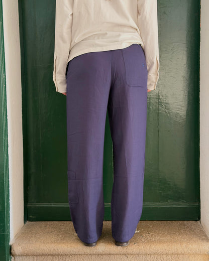 Il Pantalone di Lino | Blue Navy